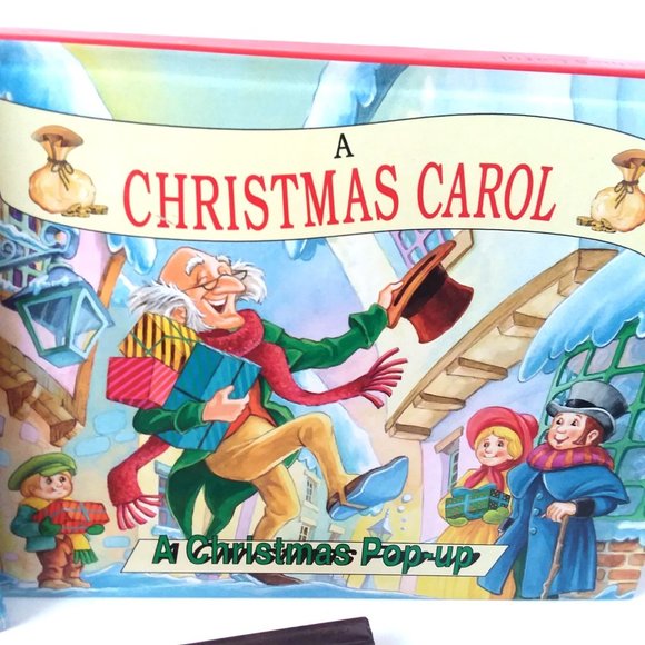 Christmas Pop up 3D Books 3 Landoll 1996 Santa Carol twelve days kids family VTG - Picture 3 of 9